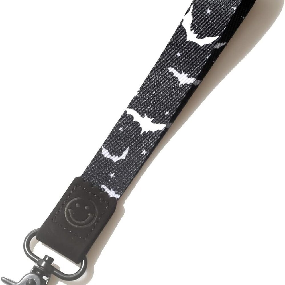 Halloween Gifts Bats Print key lanyard, wristlet strap for key, gothic wrist lan